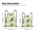 thumbnail image 4 of Kdxio Avocado for Exercise Print Drawstring Backpack Bag,Waterproof Draw String Back Sack, Gym Drawstring Bags Swim Bag For Unisex, 4 of 9