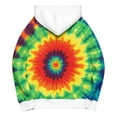 thumbnail image 5 of Craaazy Hoodies For Women Tie Dye Print Loose Fit Long Sleeve Crewneck Pullover Sweatshirt With Pocket Gifts, 5 of 5