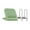 Green with Drawcord, variant on Vsenkes Calf Stretcher Calf Stretch Wedge Board Foot Incline Board for Home Gym Pink