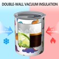 thumbnail image 2 of 12oz Coffee Tumblers White Dinosaurs Cacti Pattern Stainless Steel Vacuum Insulated Travel Tumbler Coffee Cups Mug with Lid and Straw with Cleaning Brush for Cold & Hot Drinks, 2 of 5