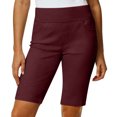 thumbnail image 6 of Yievot Womens Bermuda Shorts High Waisted Pull On Knee Length Office Business Casual Shorts, 6 of 9