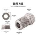 thumbnail image 4 of 4LifetimeLines - Stainless Steel Brake Line Tube Nut, 3/16 (M10x1.0 Inverted), Bag of 10, 4 of 5