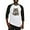 Black/White, variant on CafePress - Cute Humorous Watercolor Raccoon Blowing A Kiss Ba - Cotton Baseball Jersey, 3/4 Raglan Sleeve Shirt