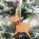 thumbnail image 4 of 2021 New Year Natural Xmas Wood Elk Craft Christmas Tree Ornament Noel Christmas Decoration for Home Wooden Pendant Navidad Gift, 4 of 5