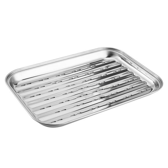BBQ Grilling Pan Grill Basket Roasting Pan BBQ Accessories Nonstick Grill Topper Pans Grill Tray for Home Indoor Outdoor BBQ Restaurant Meat