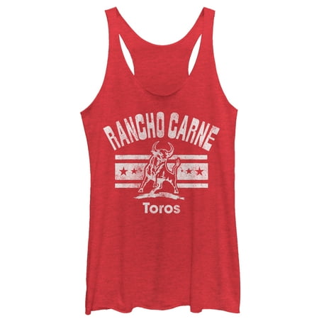 Bring It On Women's Rancho Carne Toros Mascot Racerback Tank Top