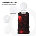 thumbnail image 3 of Honeii Red Spider On The Web print basktball shirt for men and women, Unisex basketball jersey for Theme party-4X-Large, 3 of 6