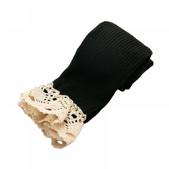 Magazine Baby Girl Knit Basic Leggings, Toddler Lace Design Tights
