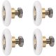 thumbnail image 1 of 4 piezas de rodillos para puertas, ruedas giratorias para puertas de ducha, rodillos para puertas corredizas, con un diámetro de 20 mm, para puertas de ducha, rodillos de ducha, salas de, 1 of 1