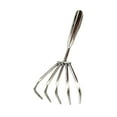 thumbnail image 3 of S SERENABLE Stainless Steel Claws Rake Hand Rake for Loosening Beach Clamming Accessories 5 tooth 9cm, 3 of 9