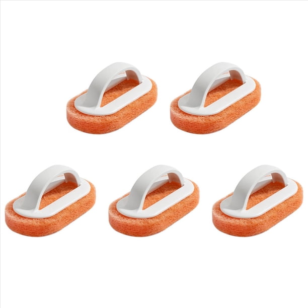 5X Limpieza de Cocina Baño Aseo Limpieza de de Vidrio Cepillo de Baño Manejar de Plástico Esponja Baño Cepillo de Baño Inferior 2