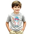 thumbnail image 4 of KHONTS Baseball 6 Years 6th Birthday Number 6 T-Shirt for Boys Kids Short Sleeve Crew Neck Tees,Size 2-13 Years Light Gray 150, 4 of 4