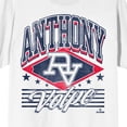 thumbnail image 2 of Bioworld MLBPA Anthony Volpe Women's Graphic Tee | Retro AV Diamond Logo | 100% Cotton Crew Neck Short Sleeve | Officially Licensed MLB Players Shirt-Small, 2 of 3