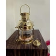 thumbnail image 4 of Brass Oil Lantern Maritime Collectible Ship Lamp /Decorative Lantern/ Nautical Wall Hanging Oil Lamp/ Boat Lamp Rustic Vintage Home Decor Gifts, 4 of 4