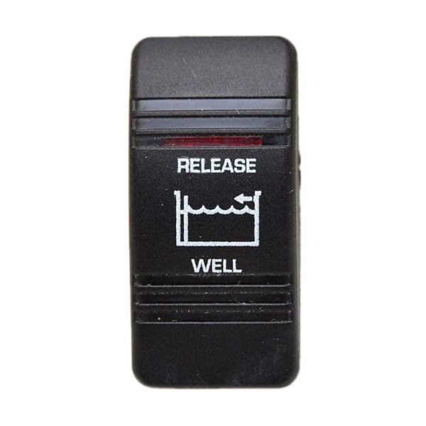 Carling Boat Rocker Switch Plate Release Livewell Black Actuator