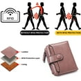 thumbnail image 5 of Woaeety Women's Wallet RFID Blocking Leather Small Wallet Credit Card Holder with Coin Purse (Pink), 5 of 12