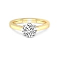 thumbnail image 3 of 5 Carat IGI Certified Round Shape Lab Grown Diamond Engagement Ring | 14K Yellow Gold |Shye Petal Solitaire Diamond Ring | FG-VS1-VS2 Quality Friendly Diamonds, 3 of 4