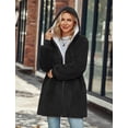 thumbnail image 2 of Abrigo de polar de peluche para mujer, chaqueta con capucha de invierno de gran tamaño con capucha, 2 of 6