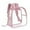 Pink B, variant on Anuirheih Clear Backpack, Heavy Duty Small Plastic Backpacks with Reinforced Straps for Game Stadium School Work Sport(12x16inch)