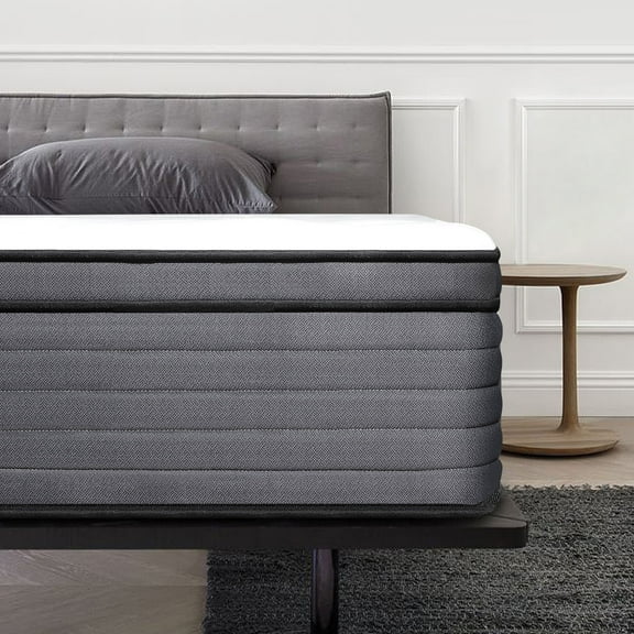 lemontalking 10" Hybrid Mattress Gel Memory Foam Mattress Innerspring Medium Firm ,Full