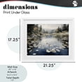 thumbnail image 4 of Stupell Industries Coastal Still Pond with Morning Reflections White Framed Print Under Glass, 21 x 17, by Franklyn Gregory, 4 of 8
