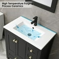 thumbnail image 2 of Eclife 30" Black Bathroom Vanity Set with Integrated Sink Top, Water Saving Faucet Drain, 2 of 13