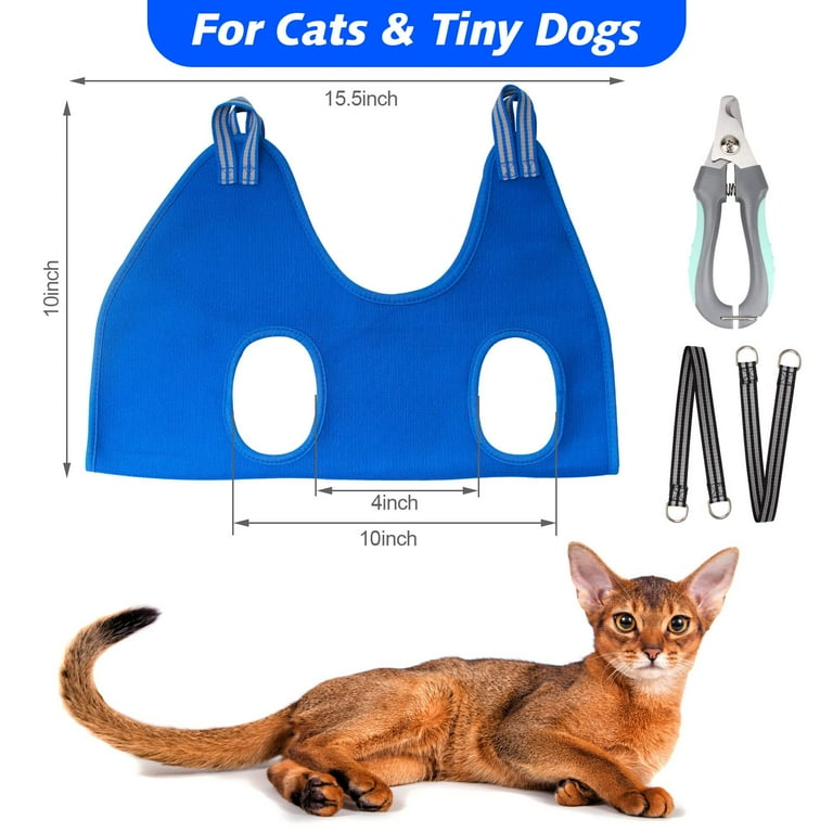 AOMEES Pet Grooming Hammock Harness for Cat & Dog, Dog Hanging Harness  Sling for Nail Trimming, Cat Holder Hanger for Nail Clipping, Cat Dog  Grooming