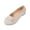 White, variant on Office Work Shoes, Women's Buckle Detail Flats Comfortable Low Profile Dress Shoes with Flexible Walking Sole and Easy Everyday Style Flat Sole Shoes Ballet Commuter Shoes Flats, Hot Pink US-10/EU-43
