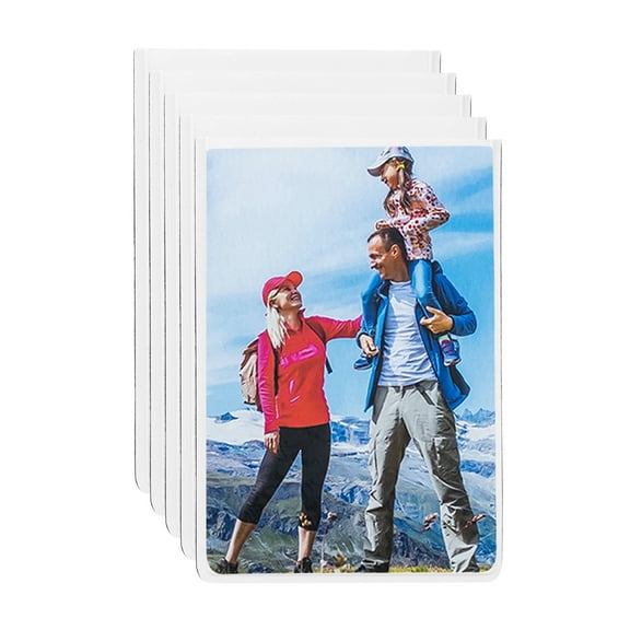 Uxcell 5Pcs Magnetic Picture Frame, 4 x 2.5 inch Magnetic Photo Frame Postcard Holder Sign Holder, White