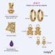 thumbnail image 4 of Aretes Mujer Oro 14k, LuckyLy Set de Regalo 3 en 1, Arracadas y Charms, Acero Inoxidable Baño Oro 14k, Zirconia Cúbica y Perlas – Joyería ideal como Regalos para Mujer San Valentín y Navidad, dorado, 4 of 7