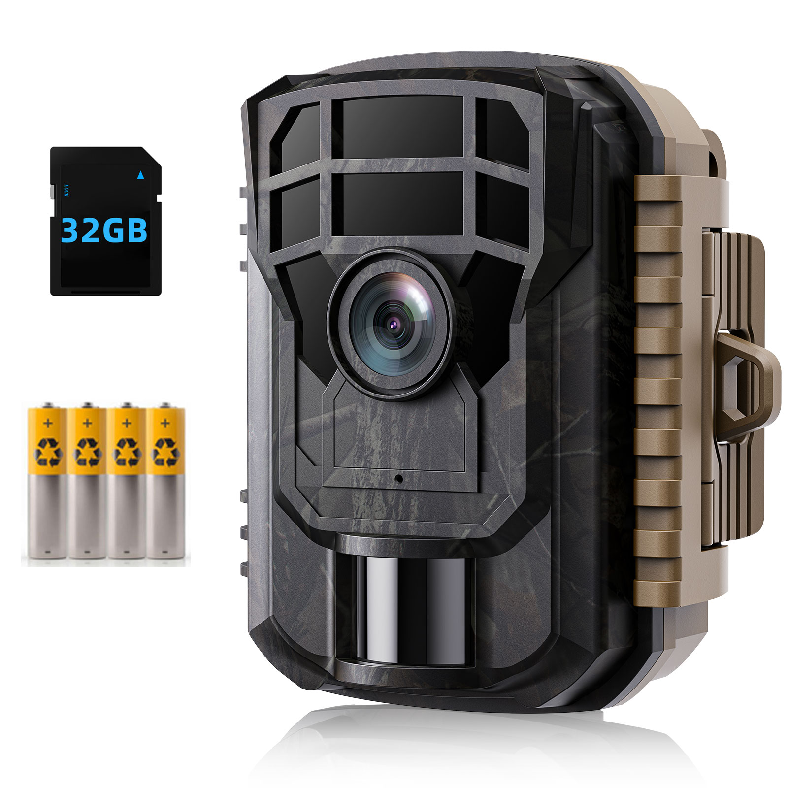 CAMPARK Trail Camera with SD Card and Batteries 24MP 1080P Game Hunting