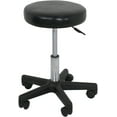 thumbnail image 3 of HomGarden 2 Pack Rolling Indoor Swivel Salon Stool W/Wheels, Home Office Adjustable Tattoo Spa Chair Black, 3 of 7