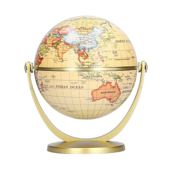 Educational Globe, Mini World Map Globe Globe Home Decor for Office for School for Home