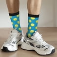 thumbnail image 5 of Goofa Ball Tennis Printed Men's Crew Socks, Soft Durable Breathable Moisture-Wicking with Odor Control Cotton socks, 5 of 9