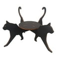 thumbnail image 2 of Soporte para plantas con silueta de gato, estante decorativo de madera para interior y exterior. Negro, 2 of 9
