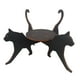 thumbnail image 2 of Estante decorativo de esquina de madera con silueta de gato para plantas, para uso en interiores y exteriores. Negro, 2 of 9