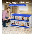 thumbnail image 2 of Yeshouse Nido para gallinas de 6, 8 y 10 agujeros, de acero galvanizado inoxidable, para gallinas, fácil de recoger y limpiar, 2 of 7
