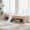 Wheat + Teddy, variant on Boucle Teddy Fabric Upholstered Bench 350lbs Heavy Duty Kiln Dried Wood Frame Modern Channel Stitched Accent Ottoman Multipurpose Entryway Bedroom Window Bench Easy Assembly(Ivory)