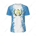 thumbnail image 3 of Exclusive design Guatemala Flag Grain 3D Printed Men For Running Bike Soccer Tennis Fitness Sports tshirt Mesh Short T-shirt, 3 of 9