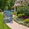 thumbnail image 5 of Snow Room and Aurora Garden Flag 12X18 Double Sided Yard Flags for Outside Outdoor All Seasonal Decoration, 5 of 6