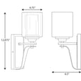 thumbnail image 2 of P300120-009-Progress Lighting-Kene - 1 Light - Cylinder Shade in Modern Craftsman and Modern style - 4.75 Inches wide by 12.88 Inches high-Brushed, 2 of 2