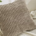 thumbnail image 3 of Decorative Throw Pillow Covers 16x16 inch Set of 4 Neutral Corduroy Square Cushion Case for Decor Living Room Couch Bed Sofa, 3 of 3