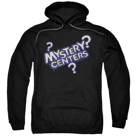 Dubble Bubble Mystery Centers Adult Pullover Hoodie Sweatshirt Black