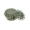 thumbnail image 3 of GUOOL 20 Pieces Blank Bezel Setting Base For Cabochon Jewelry DIY Charm Connector 20pcs Flower, 3 of 5