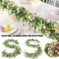 thumbnail image 4 of 6.9FT Easter Garland Spring Vine with Easter Eggs Flowers Berries for Rustic Mantle Arch Home Table Tree Decoration, 4 of 5