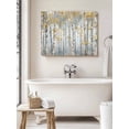 thumbnail image 6 of Yellow Grey Forest Wall Art for Living Room,Canvas Picture Wall Decor for Bathroom Bedroom,Grey Modern Art Oil Painting Painting Artwork for Office Kitchen Hallway Dining Room Home Decor 16"x20", 6 of 8