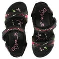 thumbnail image 5 of GP Wedge Platform Snap Lock Sandals for Women: 8698 Fuchsia, EU39 (US Size 7.5 - 8), 5 of 9