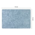 thumbnail image 4 of REGALWOVEN Set of 6 Faux Leather Placemats for Kitchen Dining Table Decor, Washable Table Placemats Wipeable Table Mat Light Blue 18*12in, 4 of 7