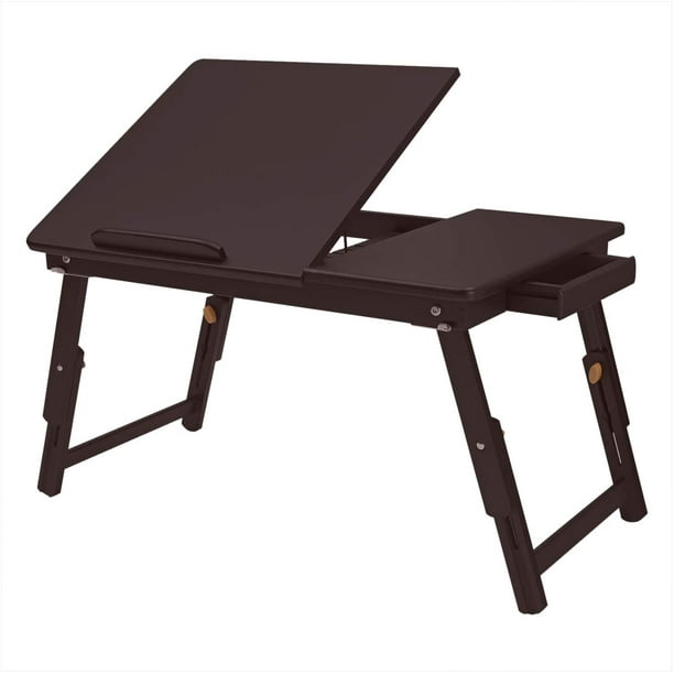 Table De Lit Pliable Multifonction Noir 