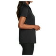 thumbnail image 3 of Womens Diamond Jacquard Polyester Polo Black X-Small, 3 of 6